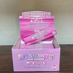 Elements Pink Rolling Papers With Tips