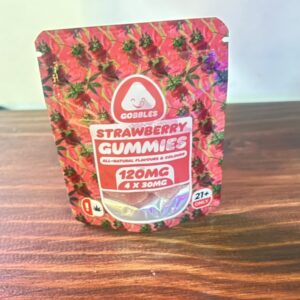 Gobbles Strawberry Gummies 30mg x 4